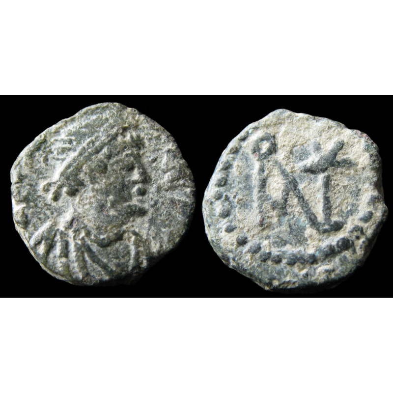 Anastase Iᵉʳ – Nummus frappé à Constantinople avant la réforme (491–498) – Sear 13