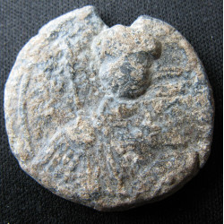 Nicétas, patrice. Sceau byzantin en plomb (Ø 29,1 mm, 13,9 g).