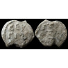 Sergios, stratelate. Sceau byzantin en plomb (Ø 19/23 mm, 9,36 g). Ve–VIᵉ siècle.