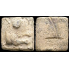 Poids en plomb grec d'un quart de mine | Lysimachéia, Thrace | Lion bondissant | IIIe–IIe s. av. J.-C.