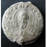 Théophylacte, spathaire impérial et juge de Charsianon. Sceau byzantin en plomb (Ø 23 mm, 9,45 g). Vers 1032.