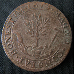 Albert et Isabelle – Jeton de la Chambre des Comptes de Brabant 1615 – Dugniolle 3719