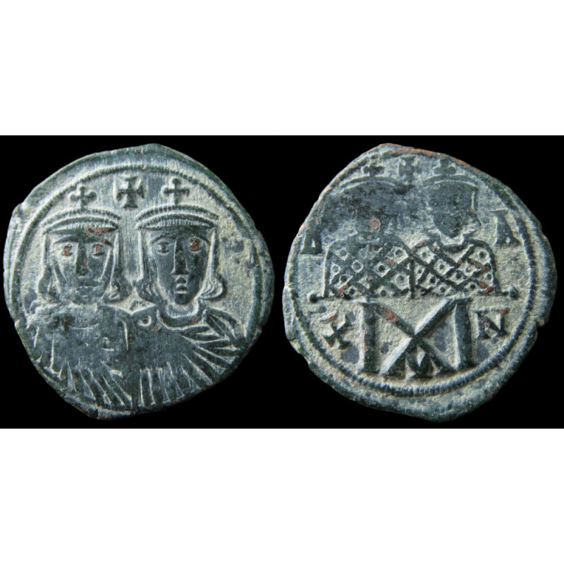 Léon IV le Khazar – Follis à quatre empereurs, Constantinople (775-780) – Sear 1586