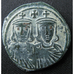 Léon IV le Khazar – Follis à quatre empereurs, Constantinople (775-780) – Sear 1586