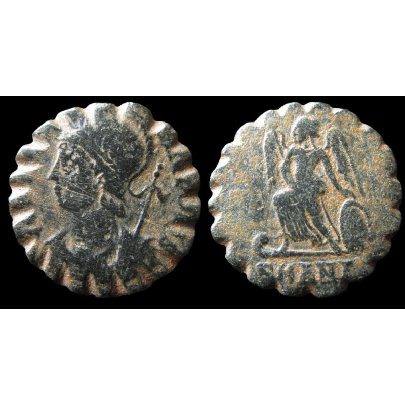 Poids monétaire de ½ nomisma sur nummus de Constantinopolis, Antioche (330-354)