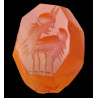Intaille romaine en cornaline orange – Créature mythologique – Forme octogonale – Collection Lakeview