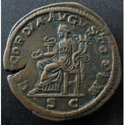 Orbiane – Sesterce frappé à Rome – CONCORDIA AVGVSTORVM – RIC IV.2, 655
