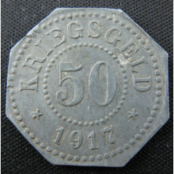Monnaie de nécessité – Sarrebourg (Moselle) – 50 Pfennig 1917