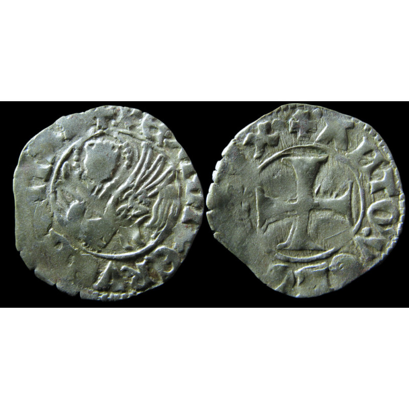 Venise – Tornesello – Doge Antonio Venier – Lion de Saint-Marc / Croix patente