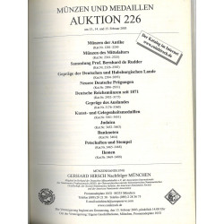 Catalogue Gerhard Hirsch Nachfolger Auktion 226 (2003) – Monnaies grecques, romaines, byzantines – Coll. de Rudder