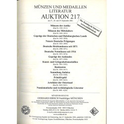 Catalogue Gerhard Hirsch Nachfolger, vente 217 (2001) – Monnaies antiques, Judaica, médailles, littérature numismatique