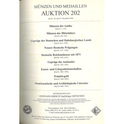 Catalogue Gerhard Hirsch Nachfolger – Auktion 202 (Munich, 1998) : monnaies antiques, allemandes, médailles, livres