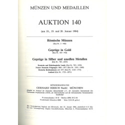 Gerhard Hirsch Nachf. – Auktion 140 (1984) : monnaies romaines, or, médailles Goetz, monnaie primitive