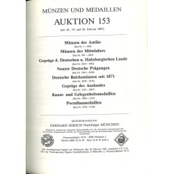 Gerhard Hirsch Nachfolger – Auktion 153, Munich 1987 : monnaies antiques, médiévales, allemandes et médailles
