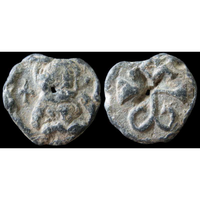 Jean ? Maio ? Mitola ? Sceau byzantin en plomb (Ø 20 mm, 7.32 g). VIᵉ-VIIᵉ siècle.