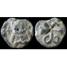 Jean ? Maio ? Mitola ? Sceau byzantin en plomb (Ø 20 mm, 7.32 g). VIᵉ-VIIᵉ siècle.