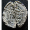 Euprépia, vestiaritissa (?). Sceau byzantin en plomb (Ø 18,70 mm, 6,70 g). XIᵉ-XIIᵉ siècle.XIᵉ-XIIᵉ siècle.