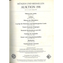 Catalogue Gerhard Hirsch Nachfolger 198 (Munich, 1998) : monnaies grecques, antiquités et littérature numismatique