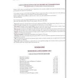 Catalogue Vinchon 2023 – Collection Étienne Regnard : monnaies grecques, gauloises, papales et royales françaises