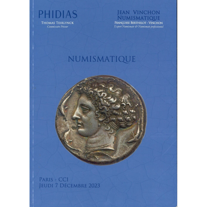 Catalogue Vinchon 7 décembre 2023 – Monnaies françaises de Philippe le Bel à la Convention, piéforts, obsidionales