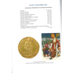 Catalogue Vinchon 7 décembre 2023 – Monnaies françaises de Philippe le Bel à la Convention, piéforts, obsidionales