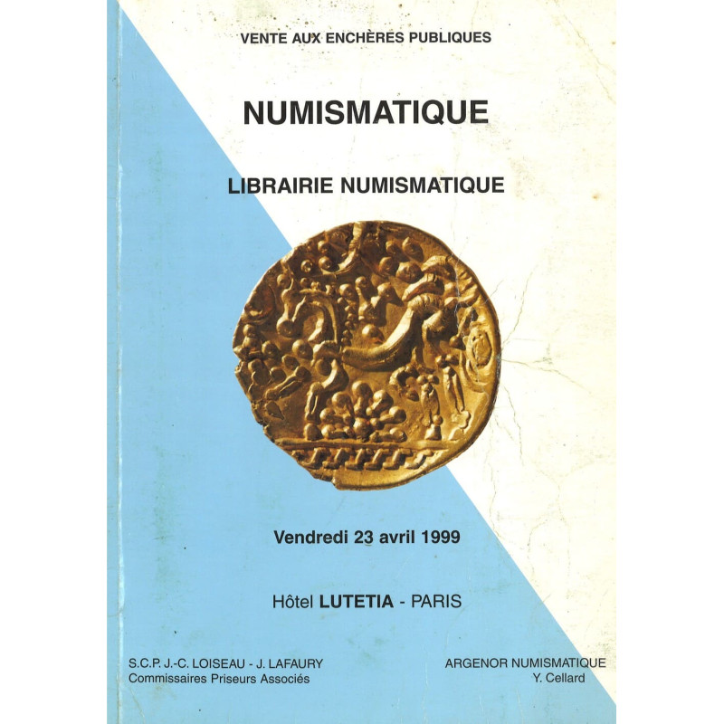 Catalogue Argenor Numismatique, 23 avril 1999 : double écu d'or d'Henri IV, Gaule et librairie numismatique