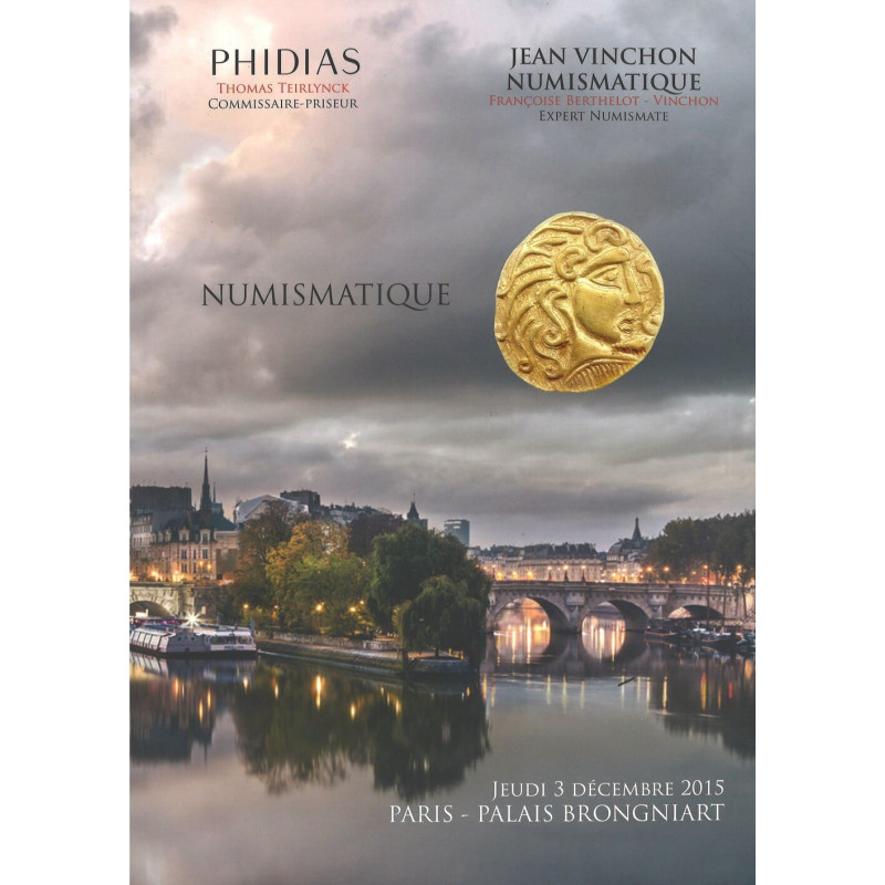 Catalogue Vinchon 3 déc. 2015 – Monnaies antiques, byzantines et celtes, or français moderne, glyptique (intailles)
