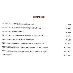 Catalogue Vinchon 3 déc. 2015 – Monnaies antiques, byzantines et celtes, or français moderne, glyptique (intailles)