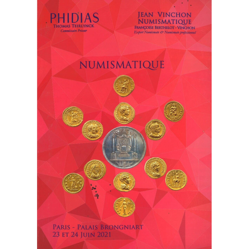Jean Vinchon Numismatique – Franc-Maçonnerie, monnaies antiques et françaises (Paris, 23 & 24 juin 2021)