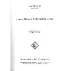 Catalogue NAC – Auction H, Zurich (30 avril 1998) : monnaies grecques, romaines et byzantines, 90 planches